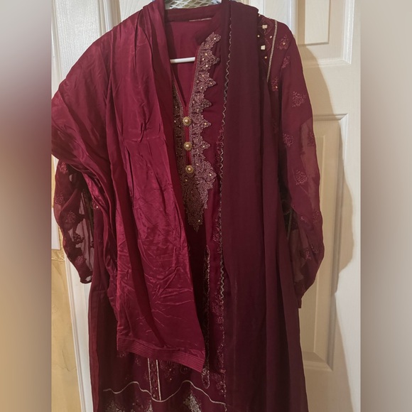 Eid / Diwali Pakistani/ Indian fancy kameez shalwar size large - Picture 7 of 7